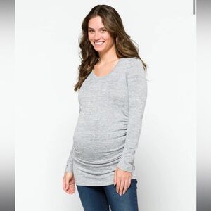 Soft Long Sleeve Maternity Shirt